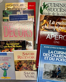 Lot de livres de cuisine