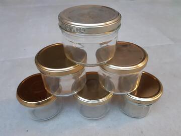 Lot de 6 petits pots vides