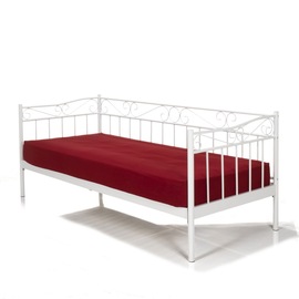 Lit métal Alinea gris 90 *200 sommier et matelas