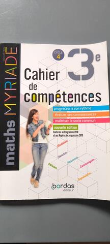 Cahier de compétences 3eme