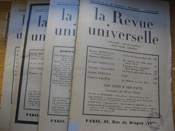 Série de revues des années 1910_ 1940.