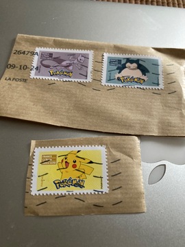 timbres oblitérés Pokemon