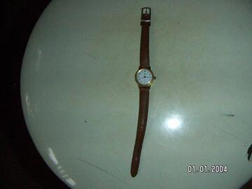 montre cuir marron clair