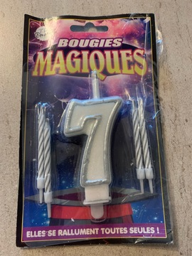 bougie magique 7 ans neuve