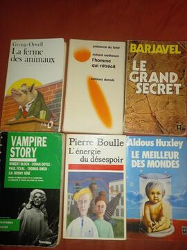 lot 6 livres SF / Fantastique Vintage