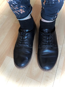 Chaussures derby noire simple