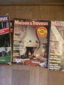 magazines anciens "Maison & travaux" 1981-86