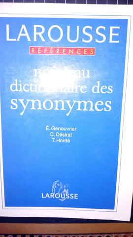 Dictionnaire des synonymes