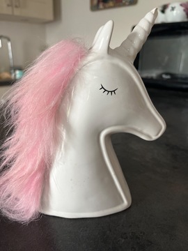 licorne céramique poils