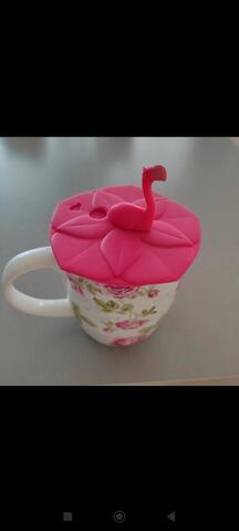 couvercle de tasse flamands roses