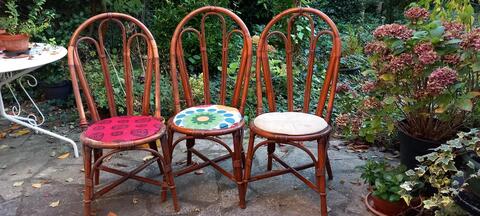 Chaises en osier