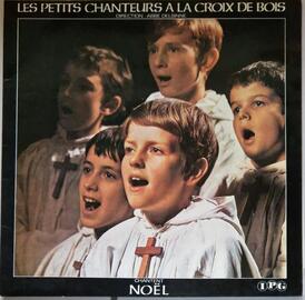 Disque vinyle 33 tours "Les petits chanteurs à la croix de bois chantent Noël"