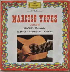 Petit Disque vinyle 45 tours Narciso Yepes Guitare