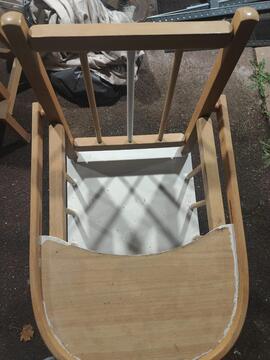 chaise haute bébé bois