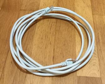 [Pour Deks] Câble RJ45 (Ethernet) 3m, blanc/gris clair