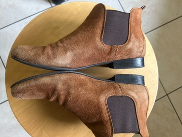 bottines daim marron taille 39