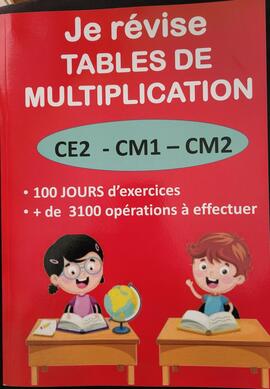 Cahier d'exercices sur les tables de multiplication