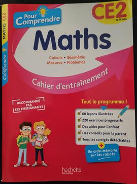 Cahier exercices maths ce2