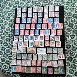 donne timbres collection francais n100