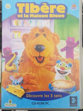 CD ROM Tibère et la maison bleue - découvre les 5 sens