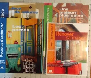 4 livres "Recettes d'architecte" et "Esprit déco", par Marie-Pierre Dubois Petroff