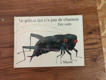 livre pour enfants "Le grillon qui n'a pas de chanson"