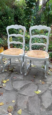 Chaises paille