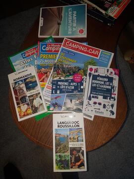 lot de livres camping car