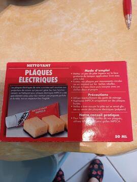 produit pour nettoyer plaques électriques