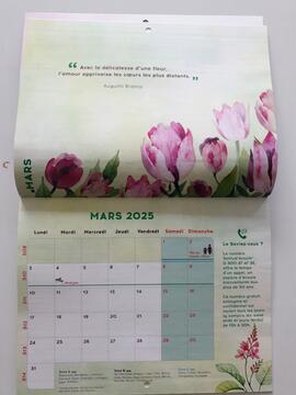 calendrier 2025 1 page par mois