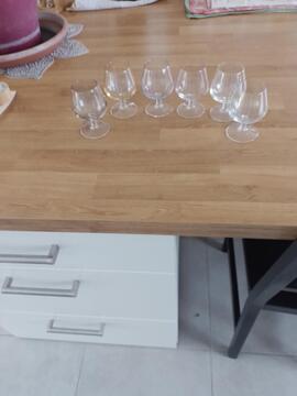 6 verres à cognac