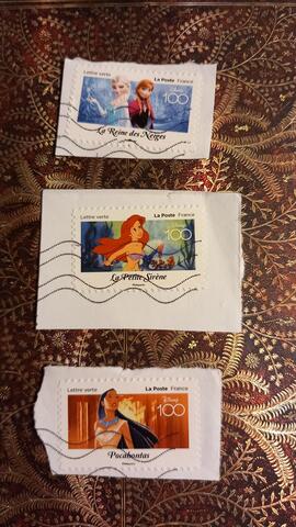 3 timbres Disney 100 ans