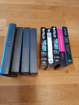 Boitiers et cassettes VHS neuves