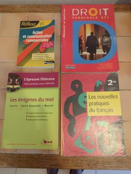 Livre scolaires seconde, première, terminale