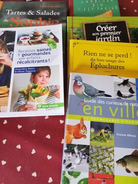 livres cuisine/jardin