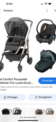 équipement poussette loola