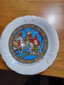 assiette commemorative