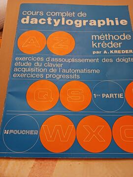 Cours complet de dactylographie méthode Kreder