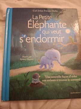 Livre enfant La petite elephante qui veut dormir