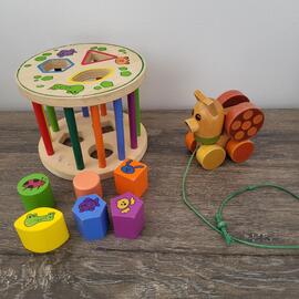 lot jouets en bois