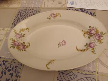 plat ovale creux porcelaine