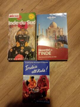 lot de guides sur l'Inde