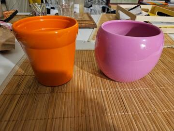 2 petits cache- pots