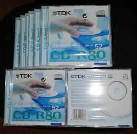 8 CD-R80 TDK neufs sous cellophane