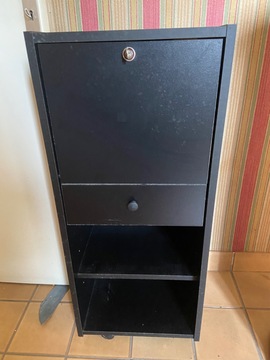 meuble bois noir bureau