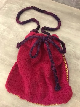 pochette tricotée