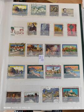 page unique timbres Italie 22/11