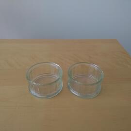 2 ramequins en verre