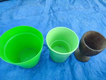 Lot de 3 pots