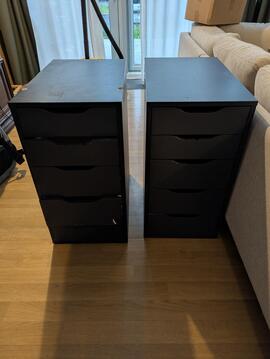 2 caissons Ikea Alex